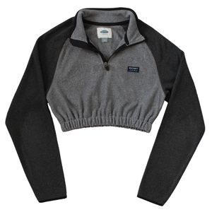 Cropped Old Navy 1/4 Zip Fleece Sweatshirt
